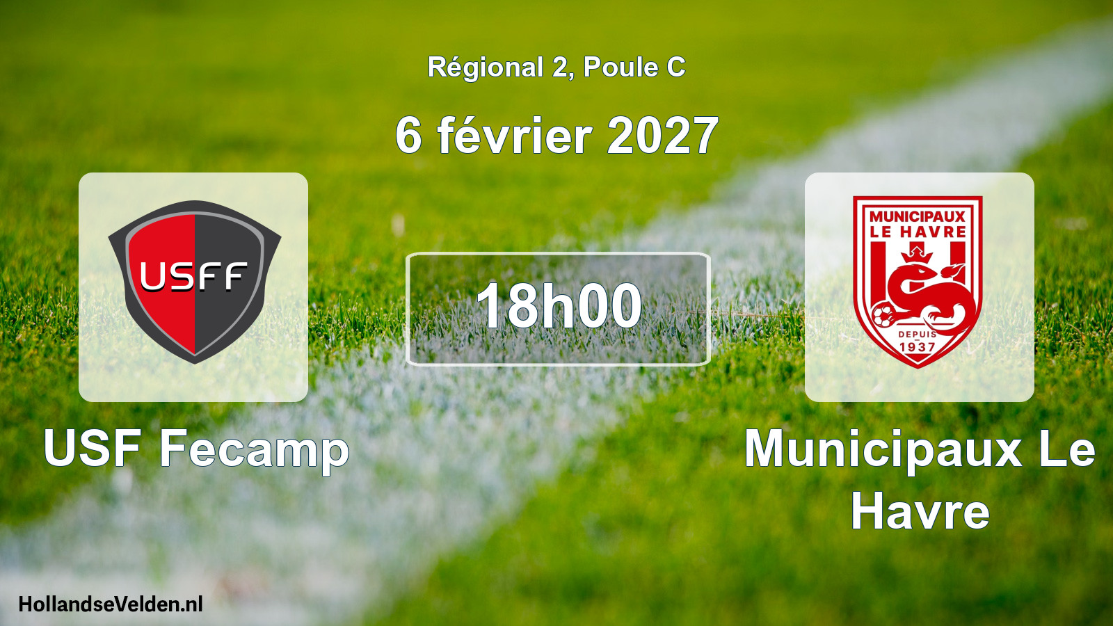 Match programmé: USF Fecamp - Municipaux Le Havre (6 février 2027)