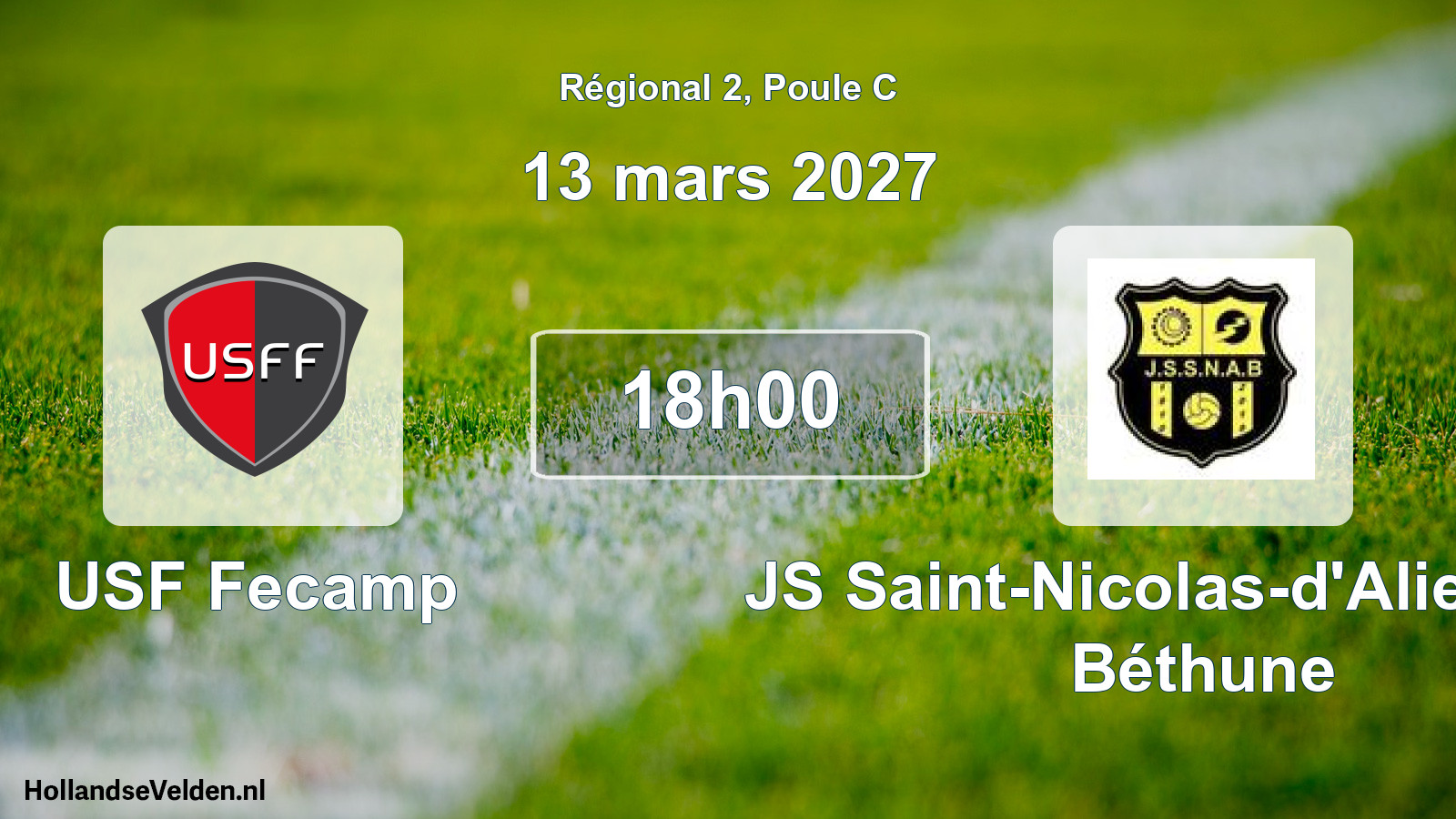 Scheduled Match: USF Fecamp - JS Saint-Nicolas-d'Aliermont Béthune (13 March 2027)