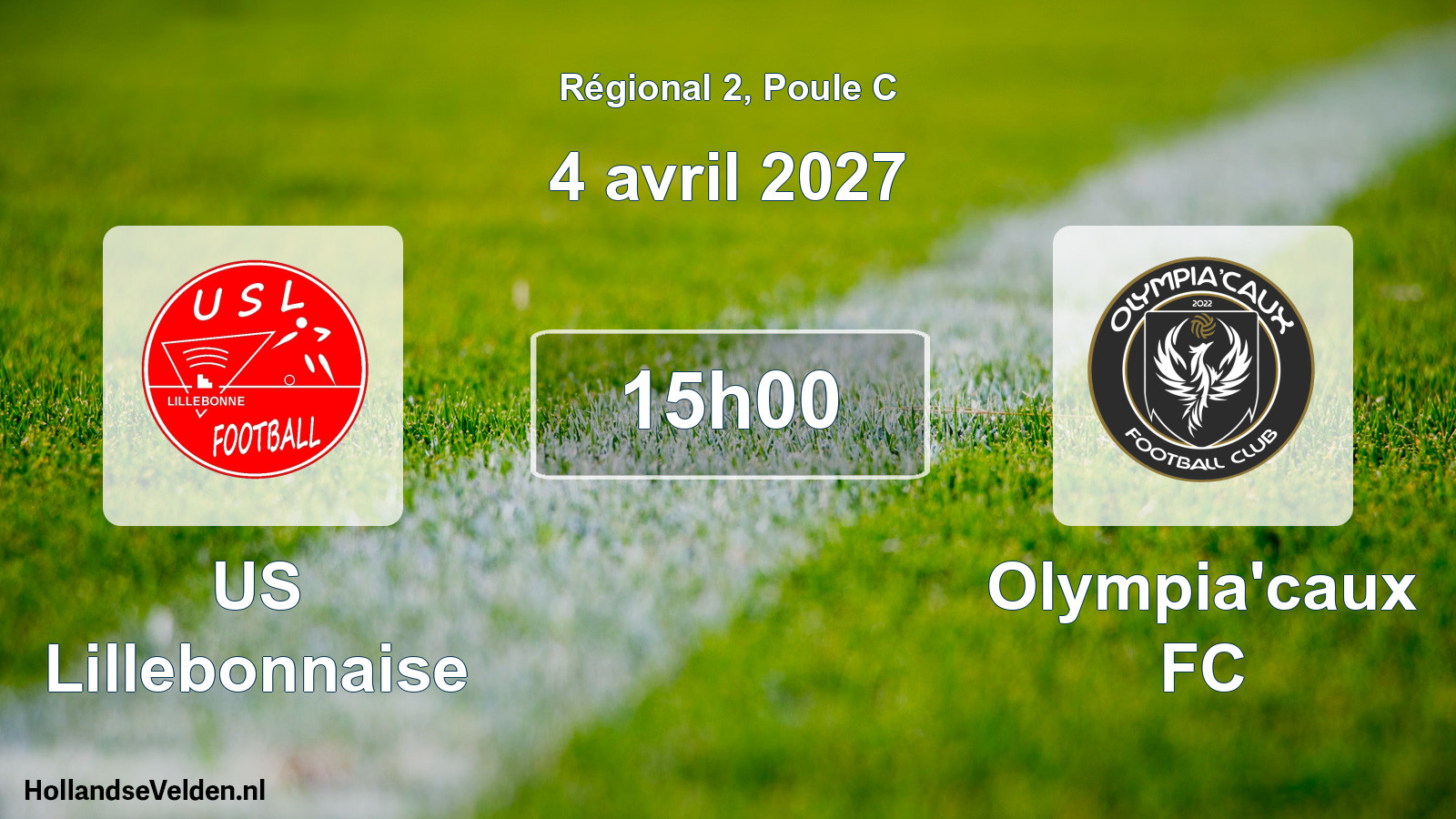 Scheduled Match: US Lillebonnaise - Olympia'caux FC (4 April 2027)