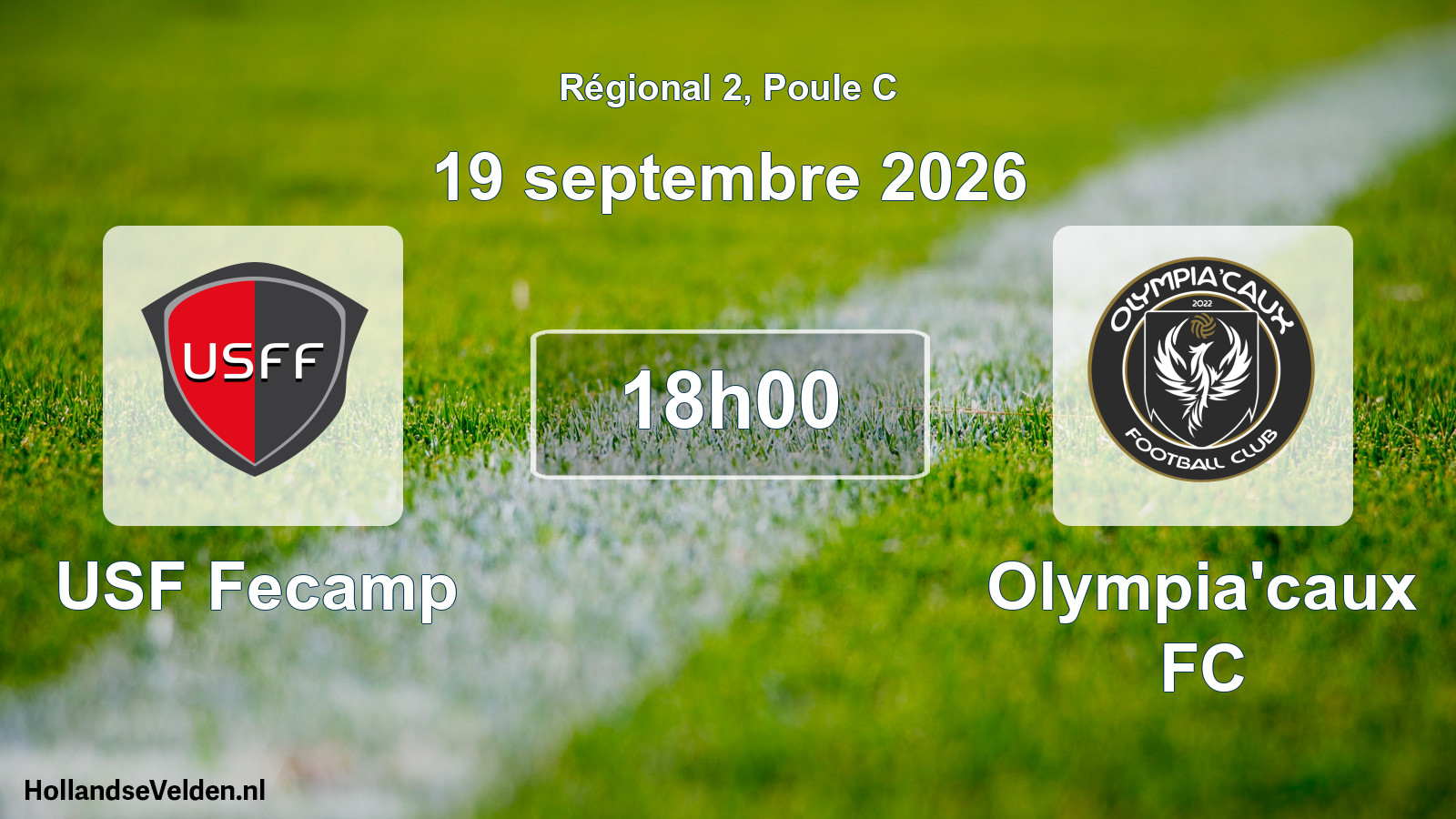 Scheduled Match: USF Fecamp - Olympia'caux FC (19 September 2026)