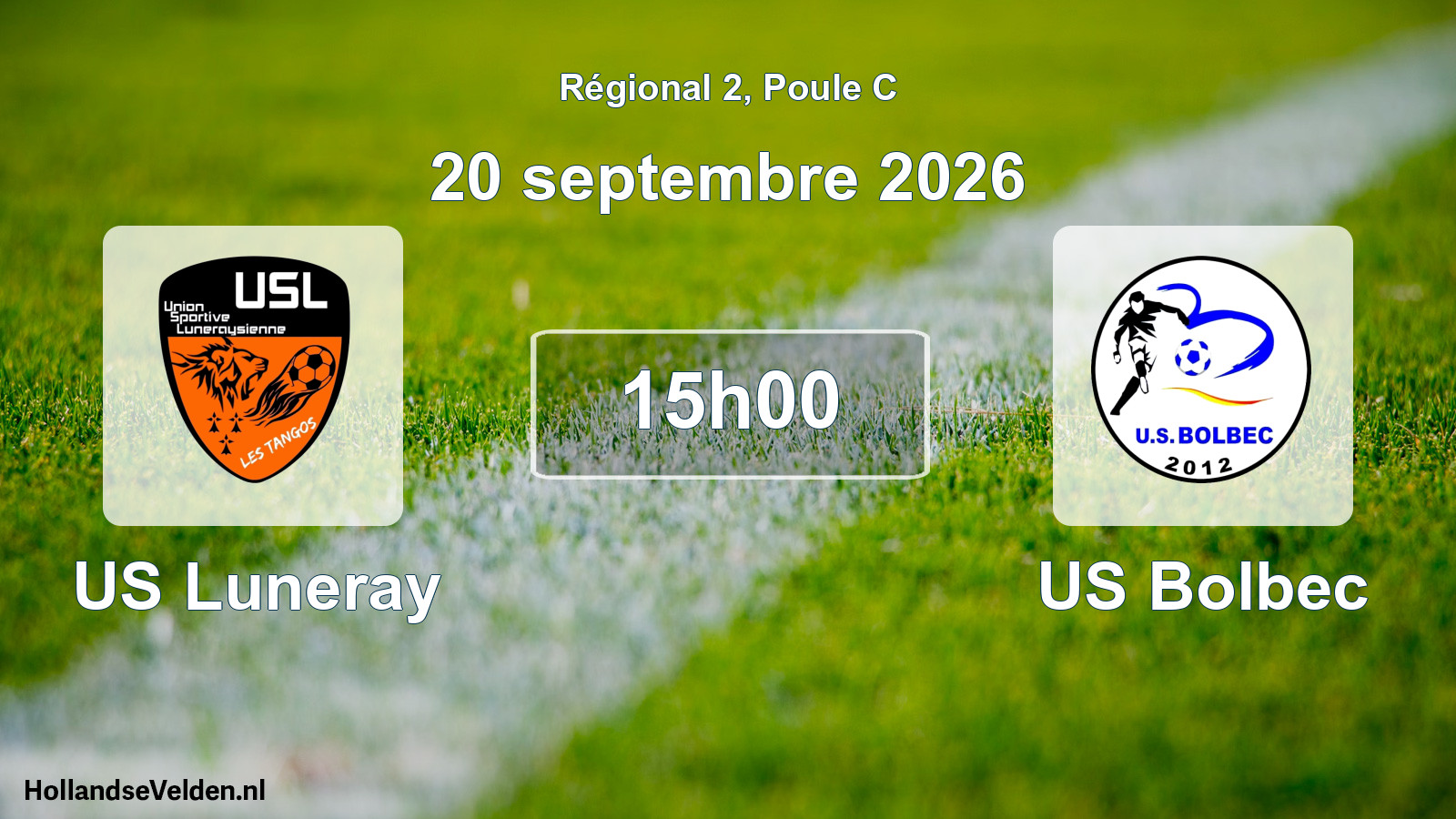 Scheduled Match: US Luneray - US Bolbec (20 September 2026)