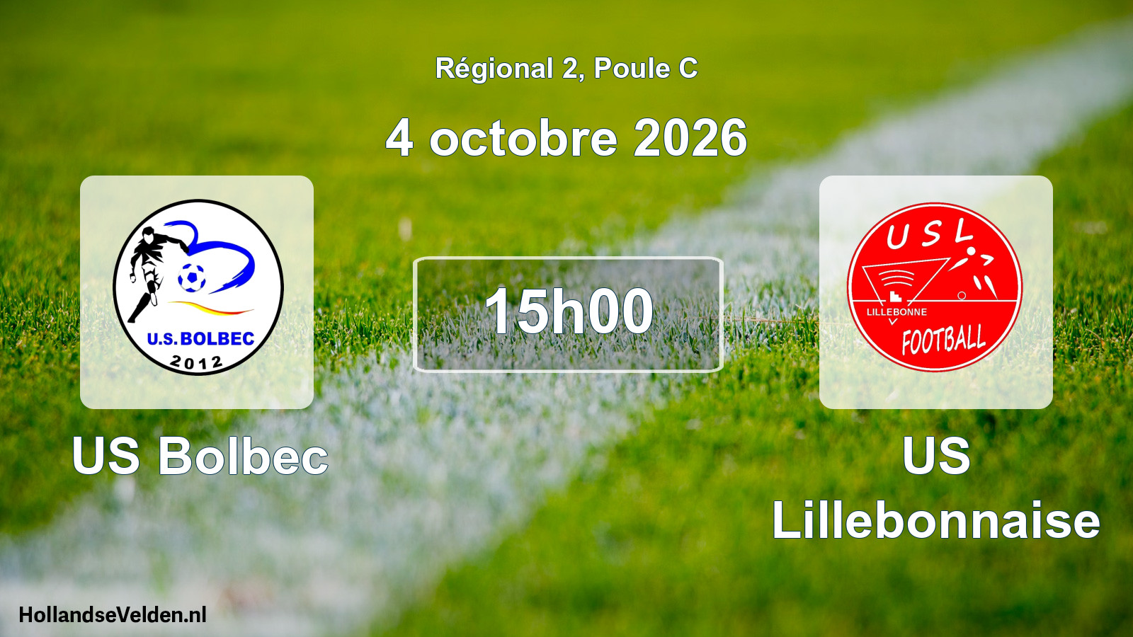 Scheduled Match: US Bolbec - US Lillebonnaise (4 October 2026)