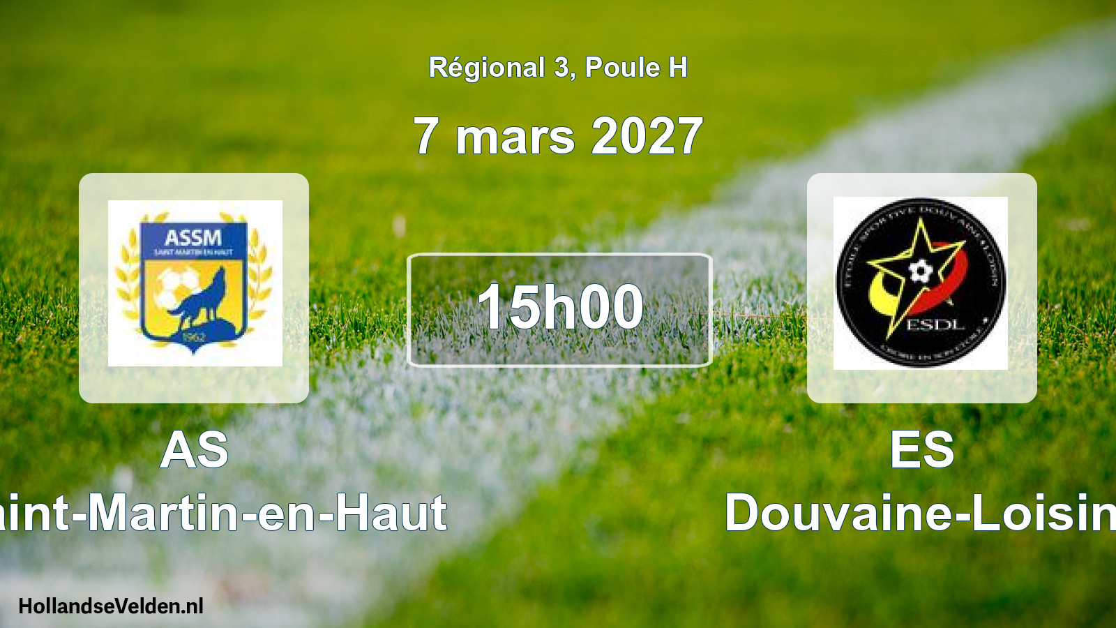 Match programmé: AS Saint-Martin-en-Haut - ES Douvaine-Loisin (7 mars 2027)