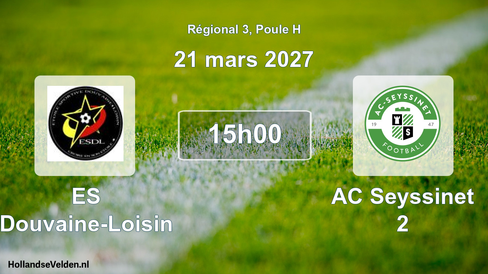 Match programmé: ES Douvaine-Loisin - AC Seyssinet 2 (21 mars 2027)