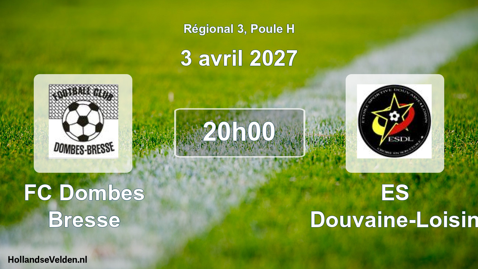 Scheduled Match: FC Dombes Bresse - ES Douvaine-Loisin (3 April 2027)