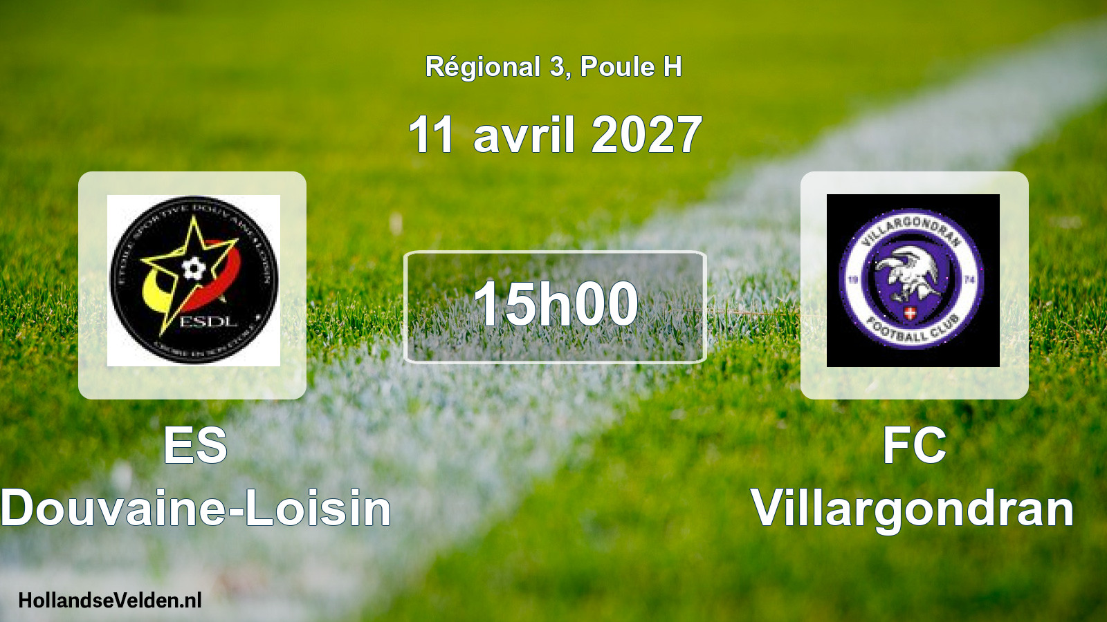 Match programmé: ES Douvaine-Loisin - FC Villargondran (11 avril 2027)