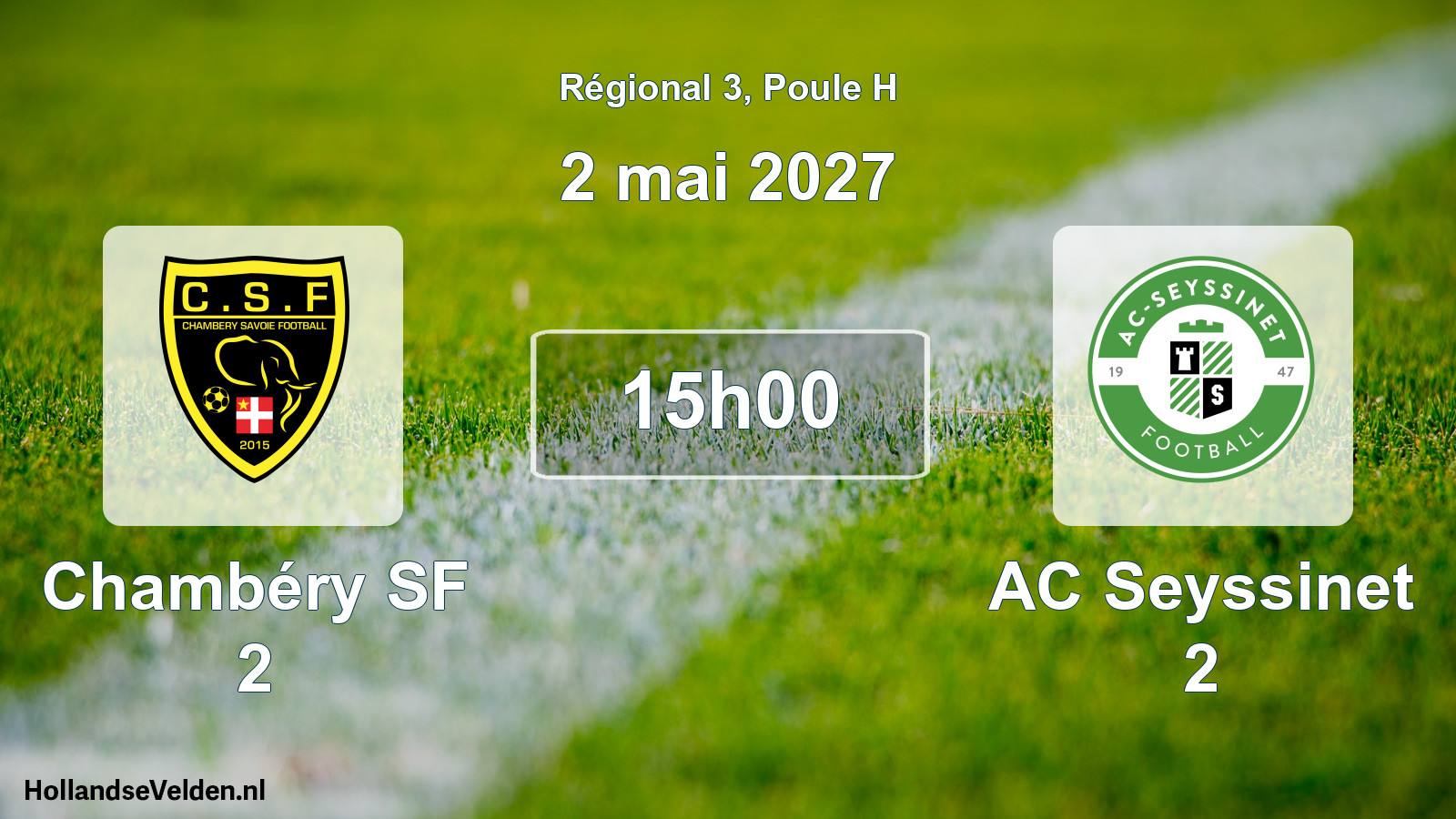 Scheduled Match: Chambéry SF 2 - AC Seyssinet 2 (2 May 2027)