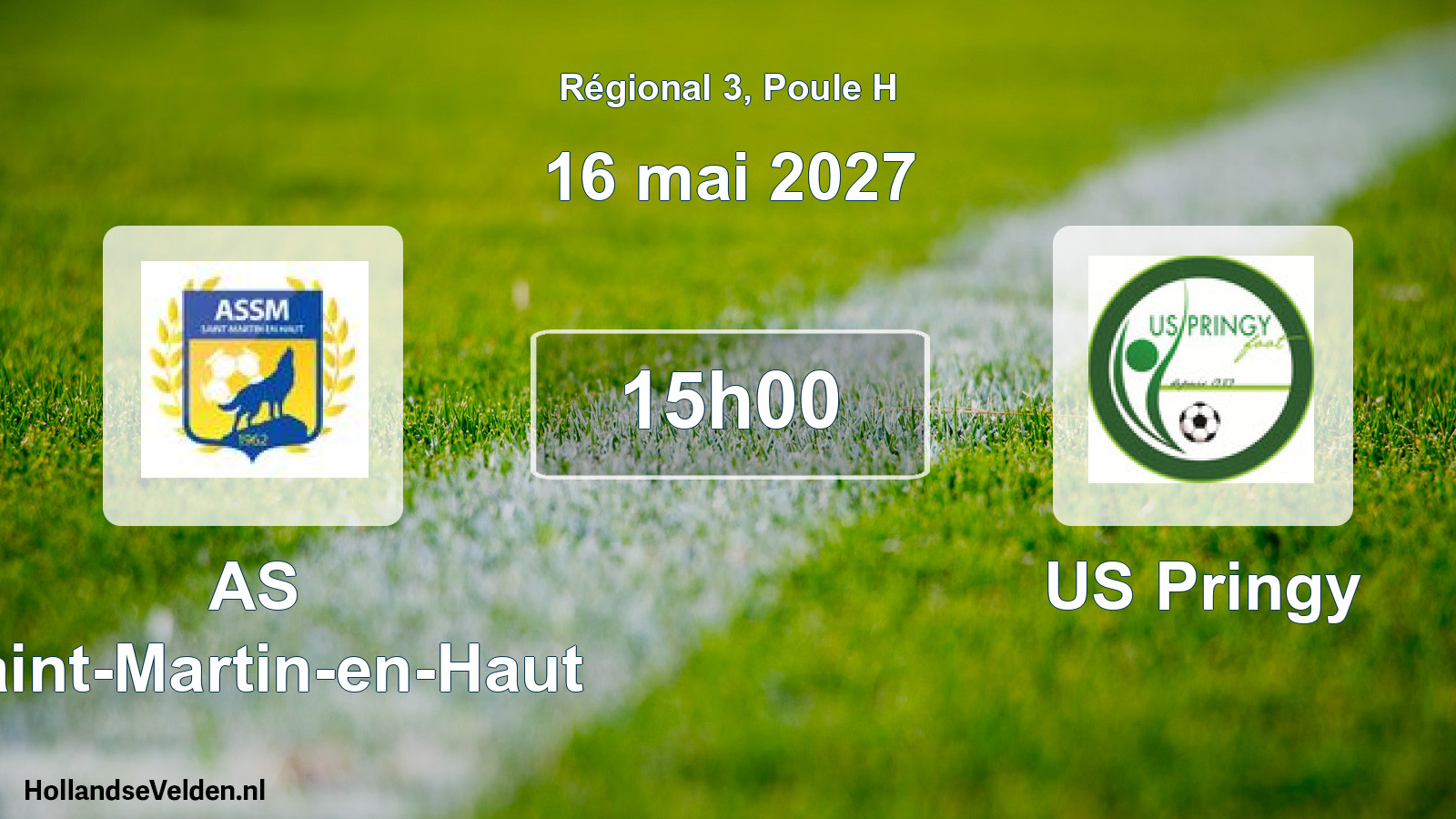 Scheduled Match: AS Saint-Martin-en-Haut - US Pringy (16 May 2027)