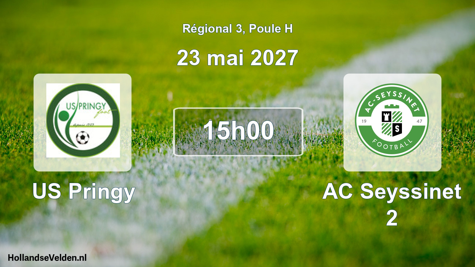 Match programmé: US Pringy - AC Seyssinet 2 (23 mai 2027)