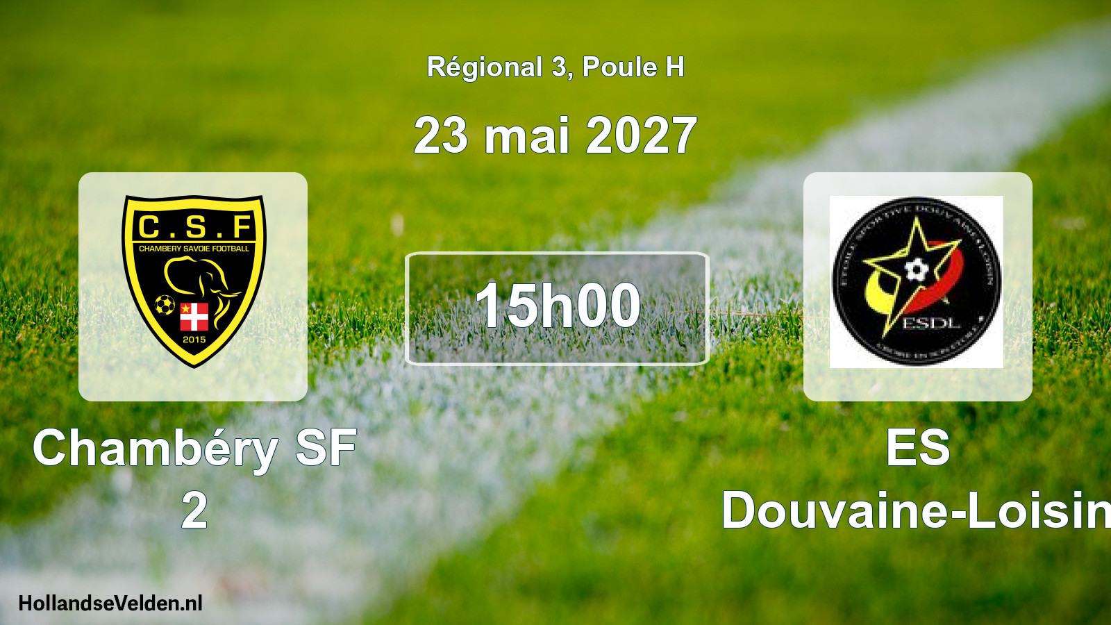 Match programmé: Chambéry SF 2 - ES Douvaine-Loisin (23 mai 2027)