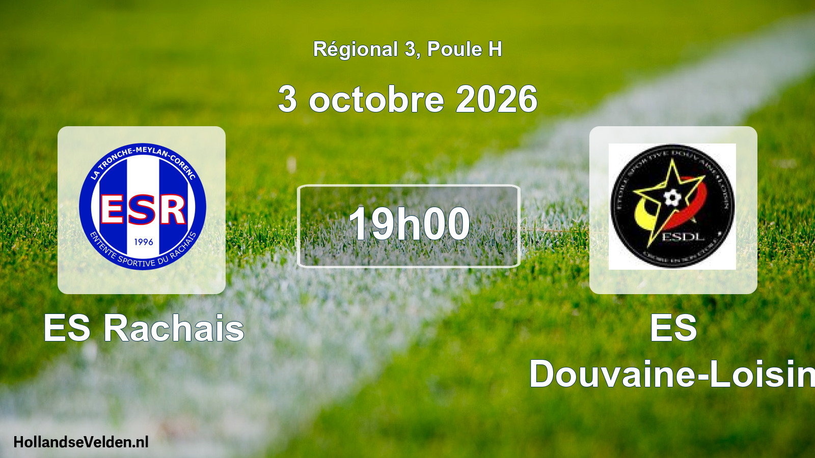 Scheduled Match: ES Rachais - ES Douvaine-Loisin (3 October 2026)