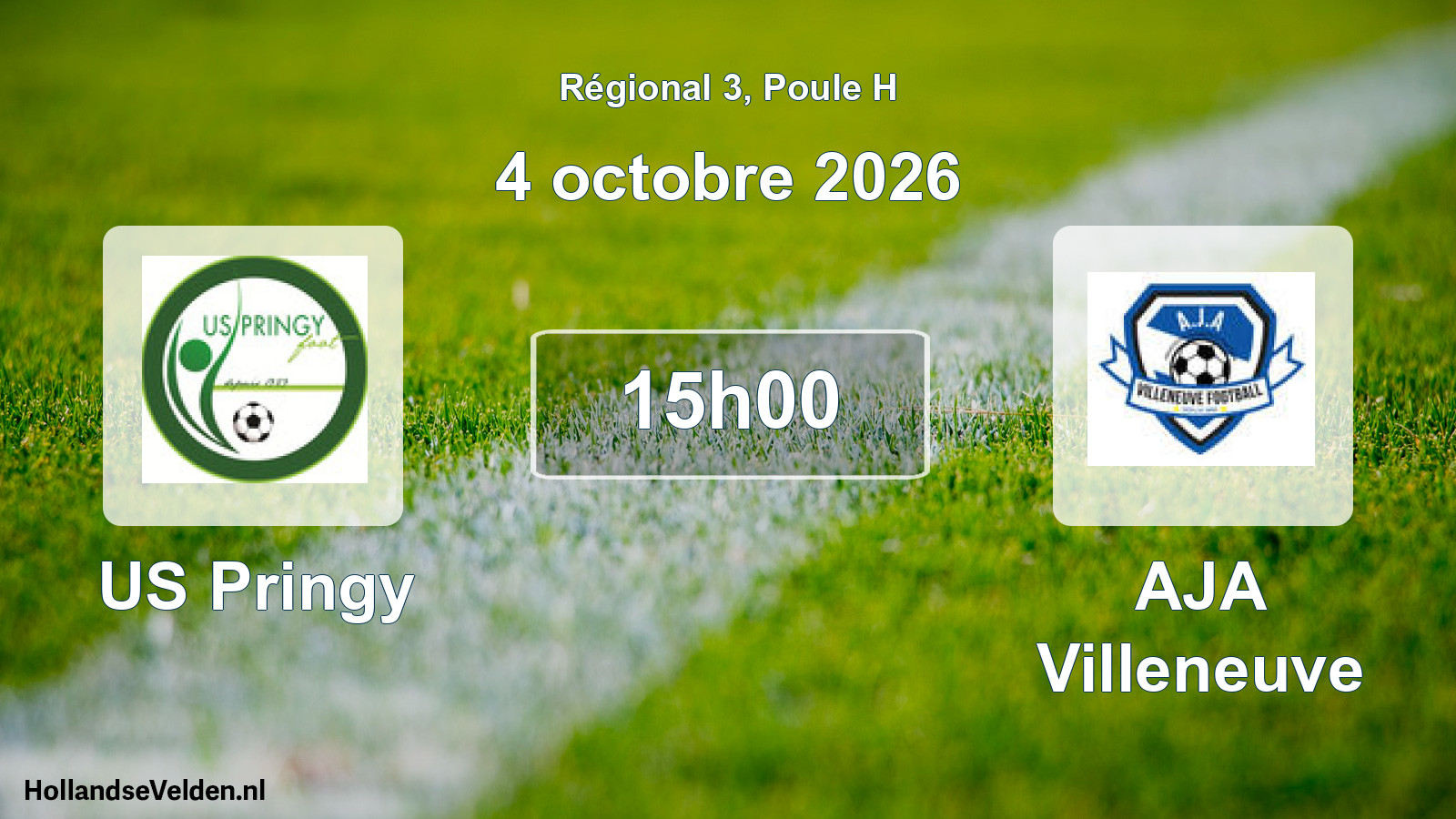 Match programmé: US Pringy - AJA Villeneuve (4 octobre 2026)