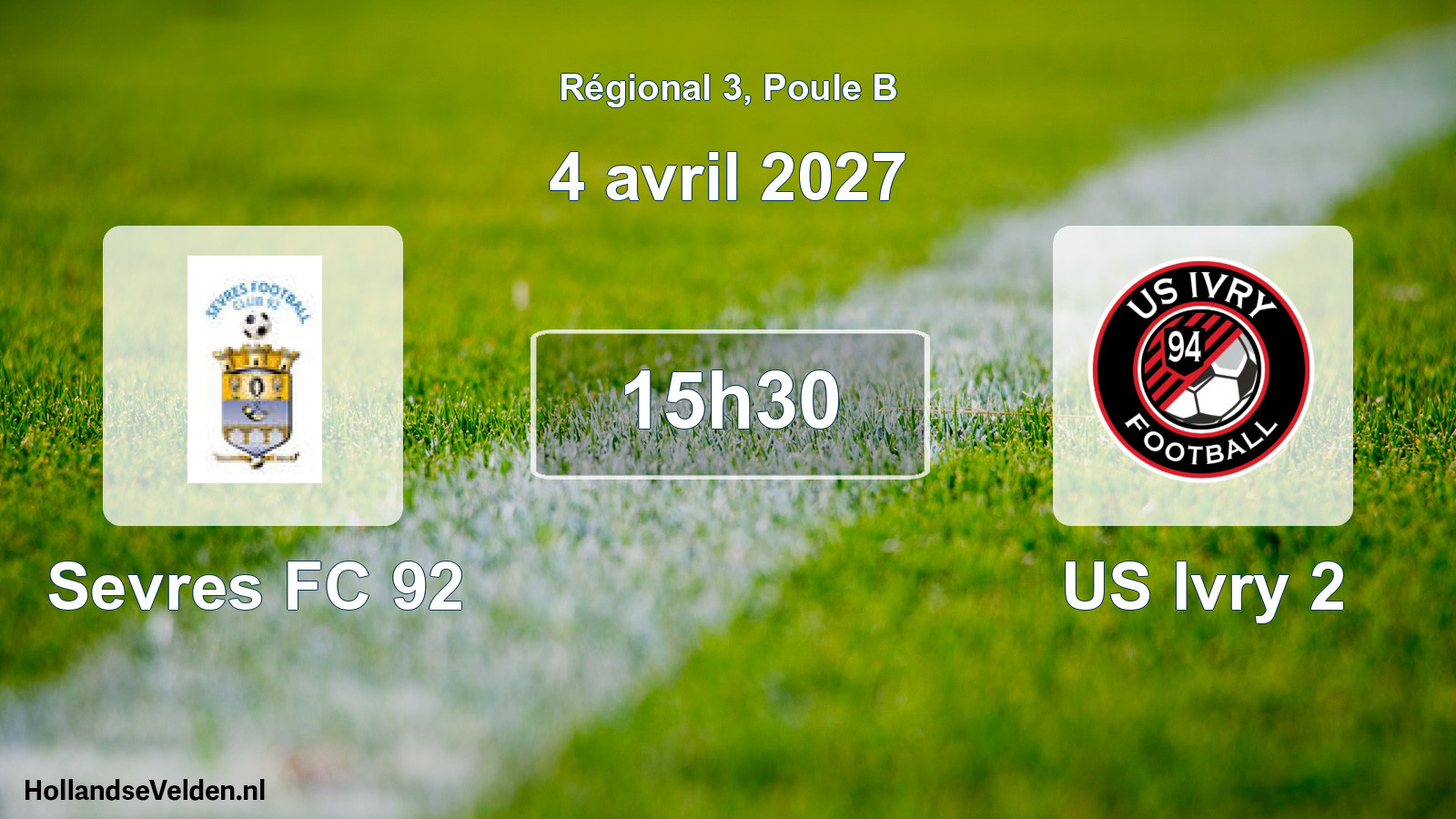 Scheduled Match: Sevres FC 92 - US Ivry 2 (4 April 2027)