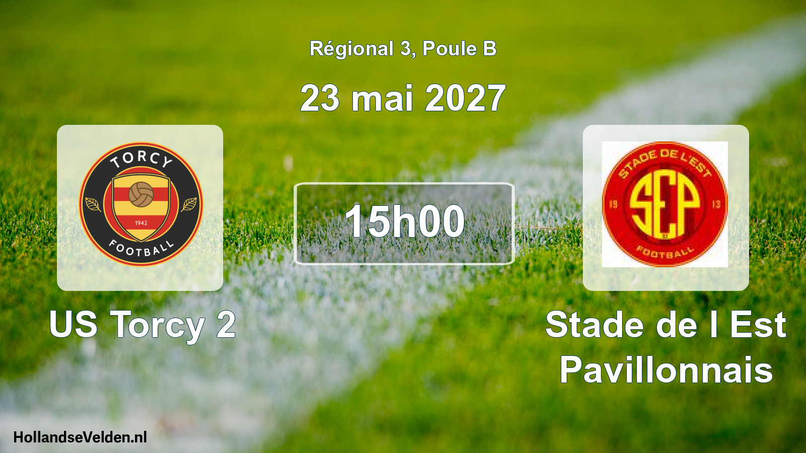Scheduled Match: US Torcy 2 - Stade de l Est Pavillonnais (23 May 2027)