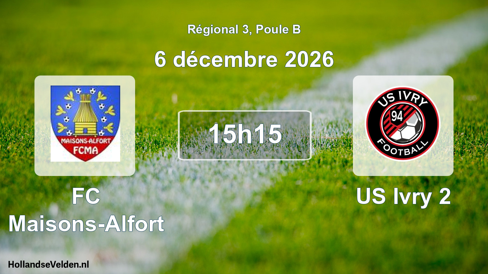 Scheduled Match: FC Maisons-Alfort - US Ivry 2 (6 December 2026)