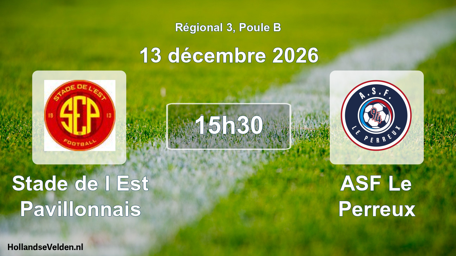 Scheduled Match: Stade de l Est Pavillonnais - ASF Le Perreux (13 December 2026)