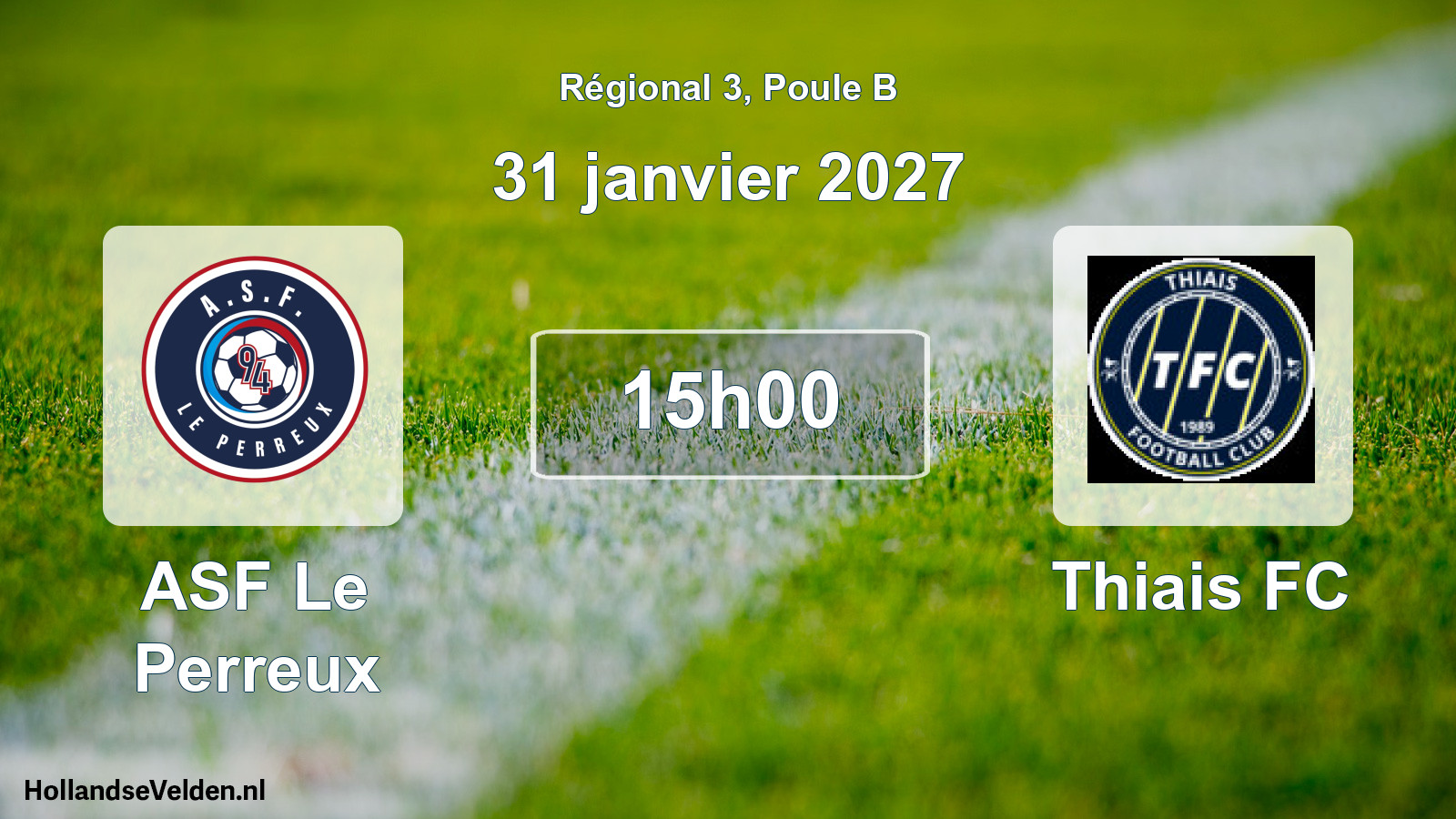 Scheduled Match: ASF Le Perreux - Thiais FC (31 January 2027)