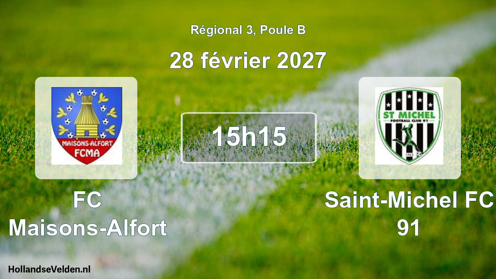 Scheduled Match: FC Maisons-Alfort - Saint-Michel FC 91 (28 February 2027)
