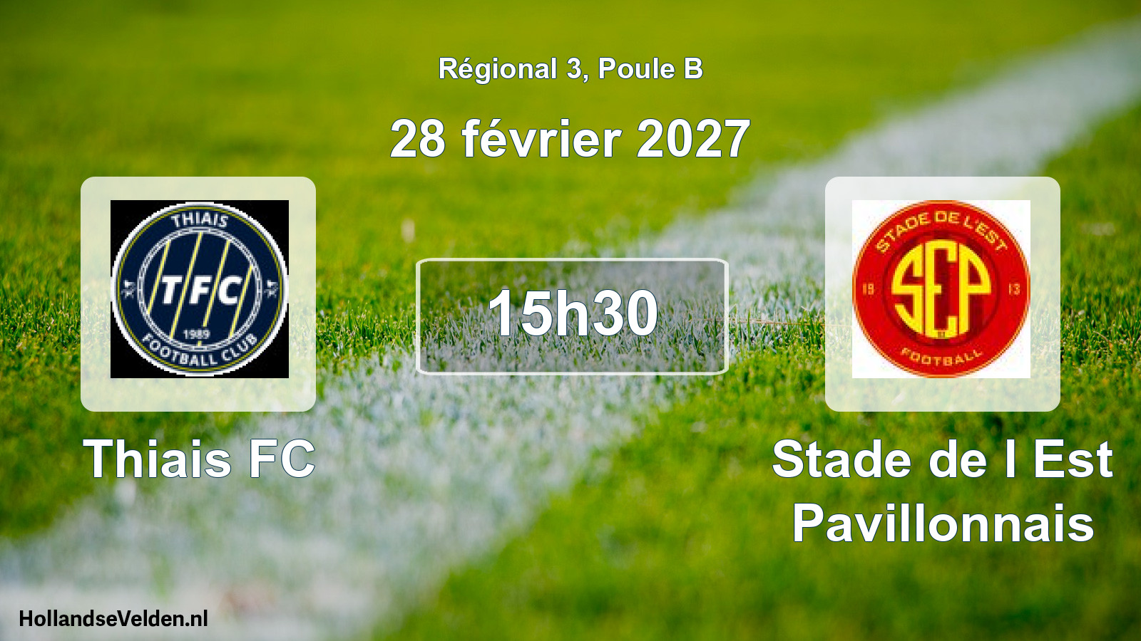 Scheduled Match: Thiais FC - Stade de l Est Pavillonnais (28 February 2027)