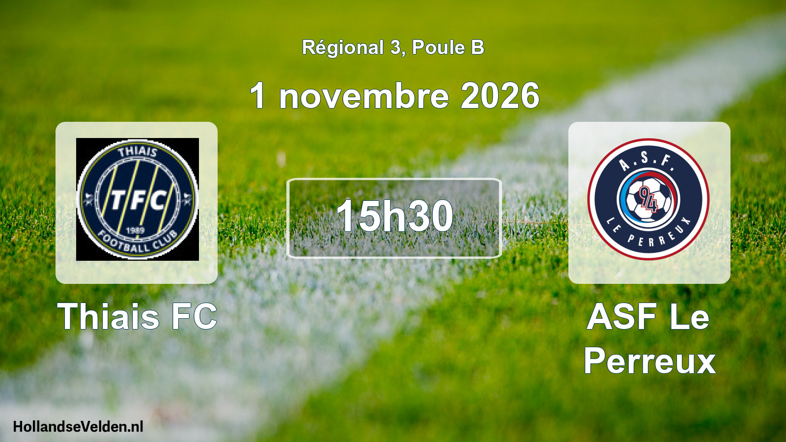 Scheduled Match: Thiais FC - ASF Le Perreux (1 November 2026)