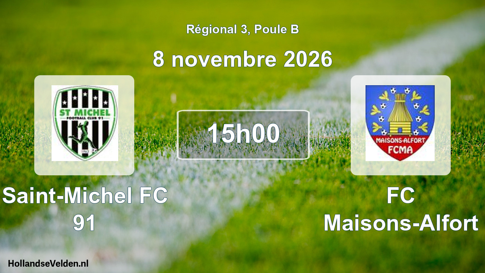 Scheduled Match: Saint-Michel FC 91 - FC Maisons-Alfort (8 November 2026)