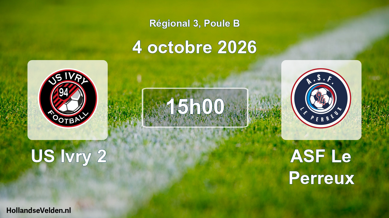 Scheduled Match: US Ivry 2 - ASF Le Perreux (4 October 2026)