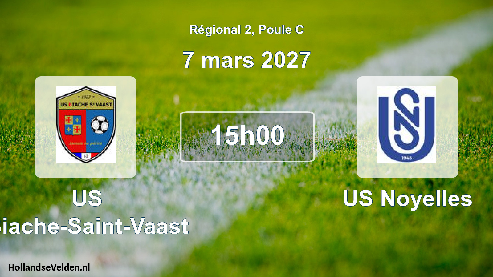 Scheduled Match: US Biache-Saint-Vaast - US Noyelles (7 March 2027)