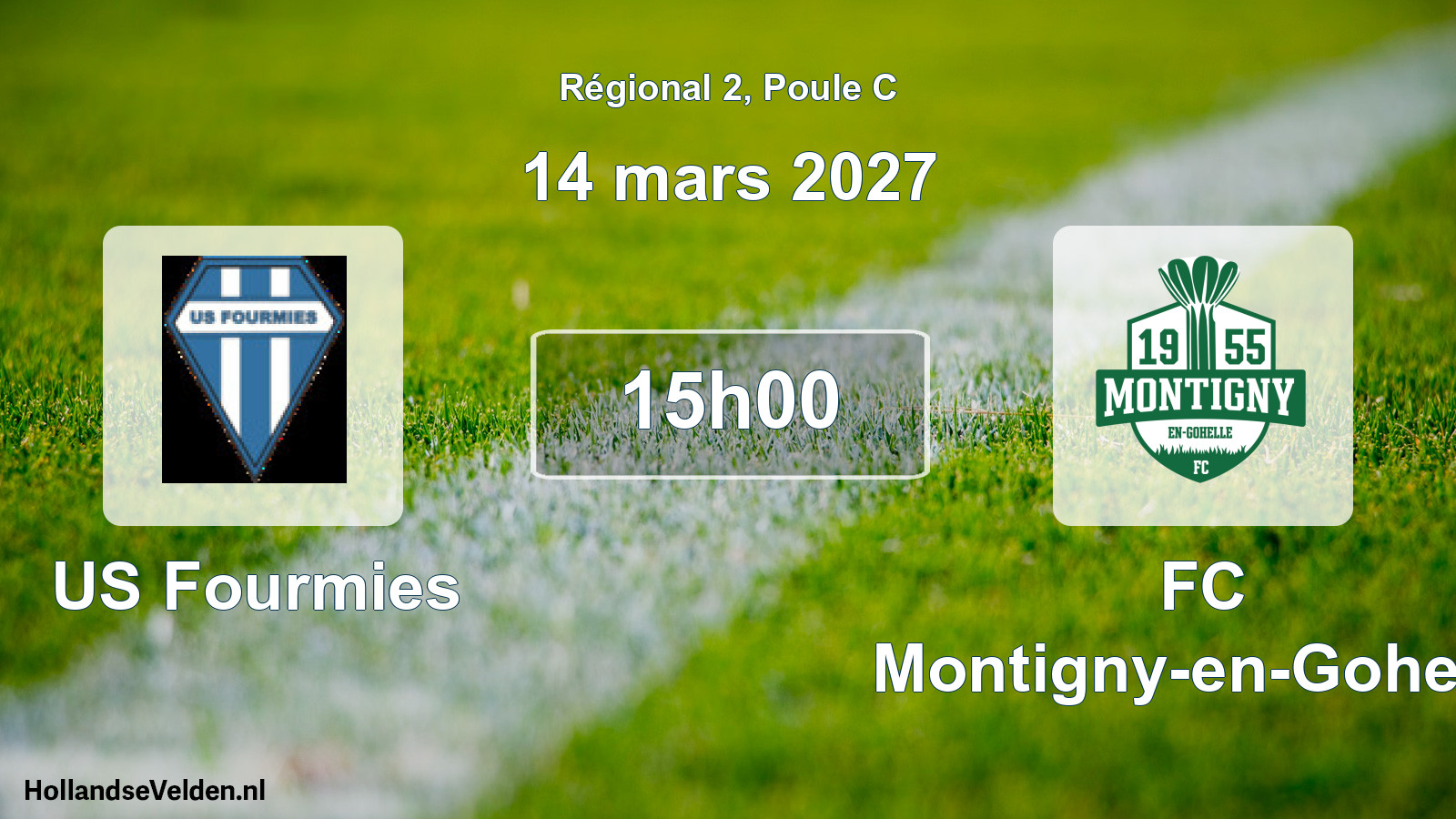 Scheduled Match: US Fourmies - FC Montigny-en-Gohelle (14 March 2027)