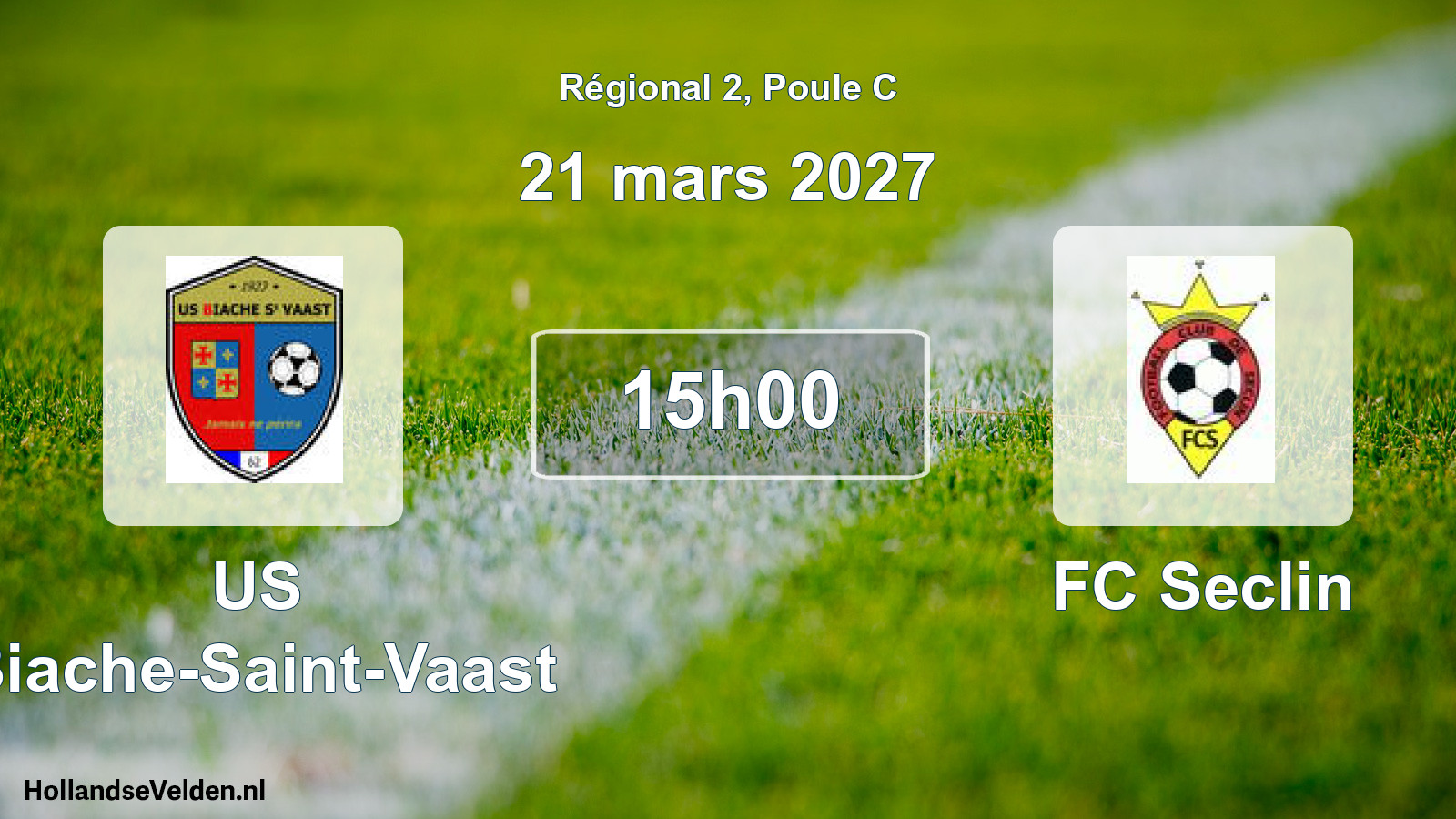 Scheduled Match: US Biache-Saint-Vaast - FC Seclin (21 March 2027)