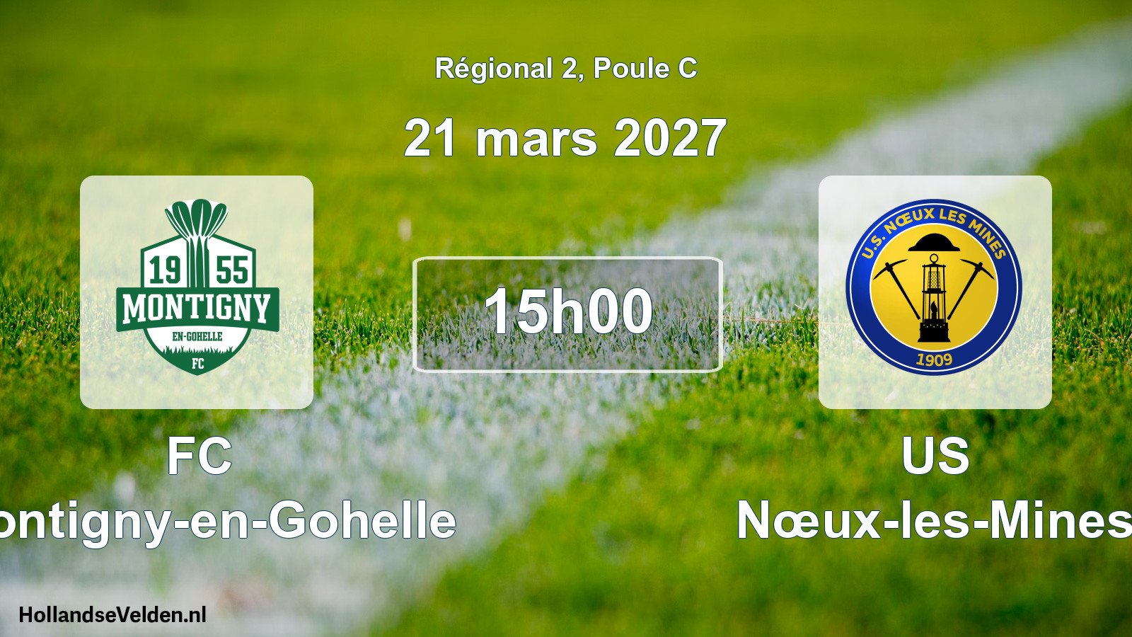 Scheduled Match: FC Montigny-en-Gohelle - US Nœux-les-Mines (21 March 2027)