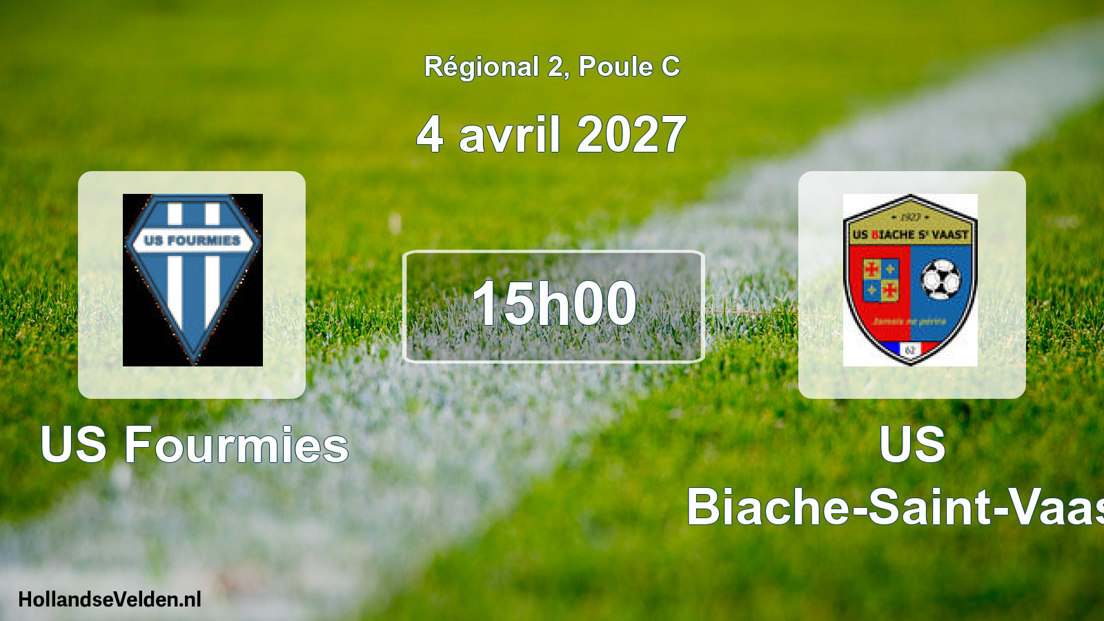 Scheduled Match: US Fourmies - US Biache-Saint-Vaast (4 April 2027)