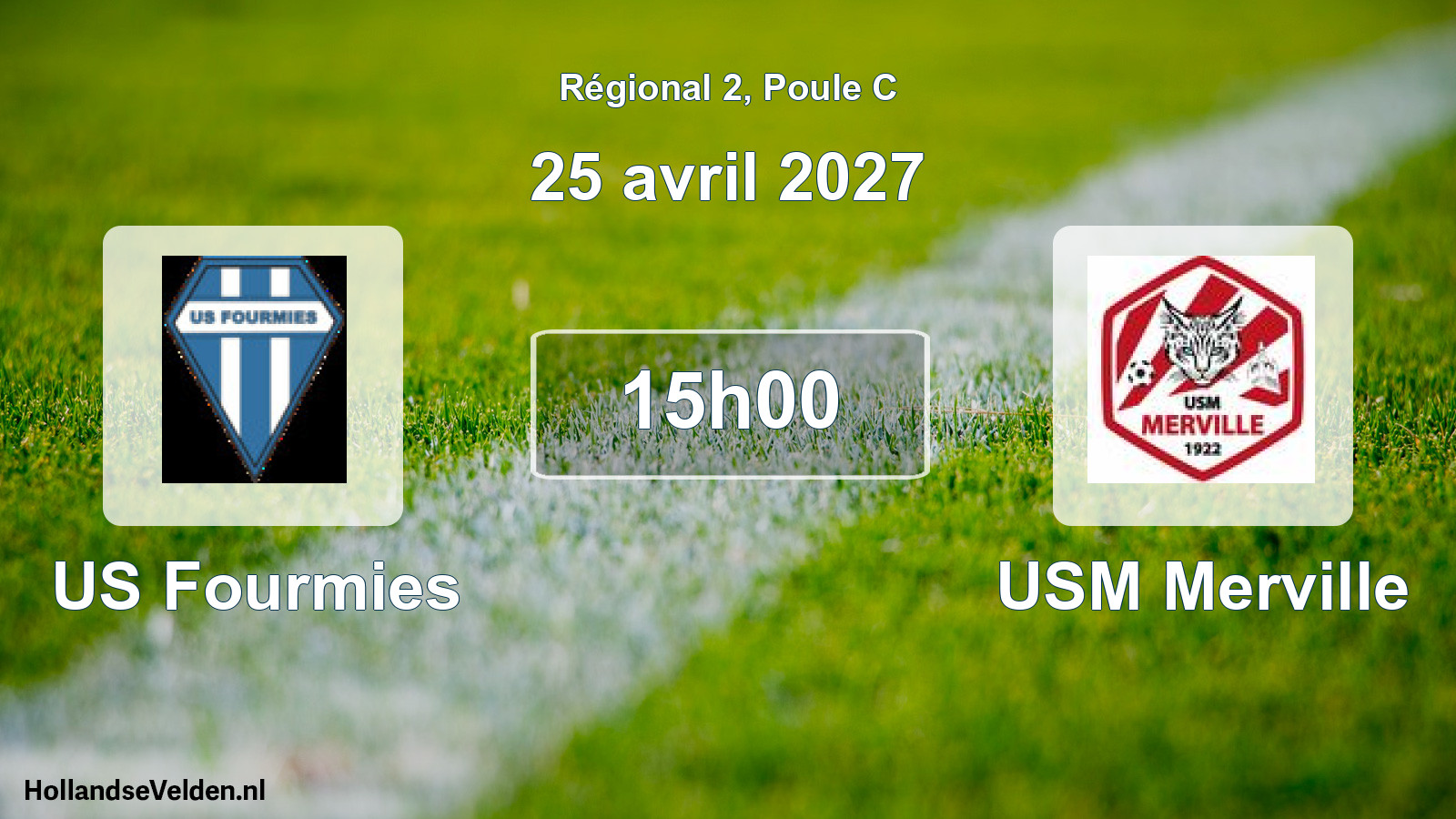 Scheduled Match: US Fourmies - USM Merville (25 April 2027)