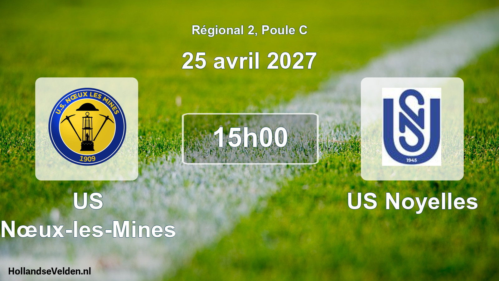 Scheduled Match: US Nœux-les-Mines - US Noyelles (25 April 2027)