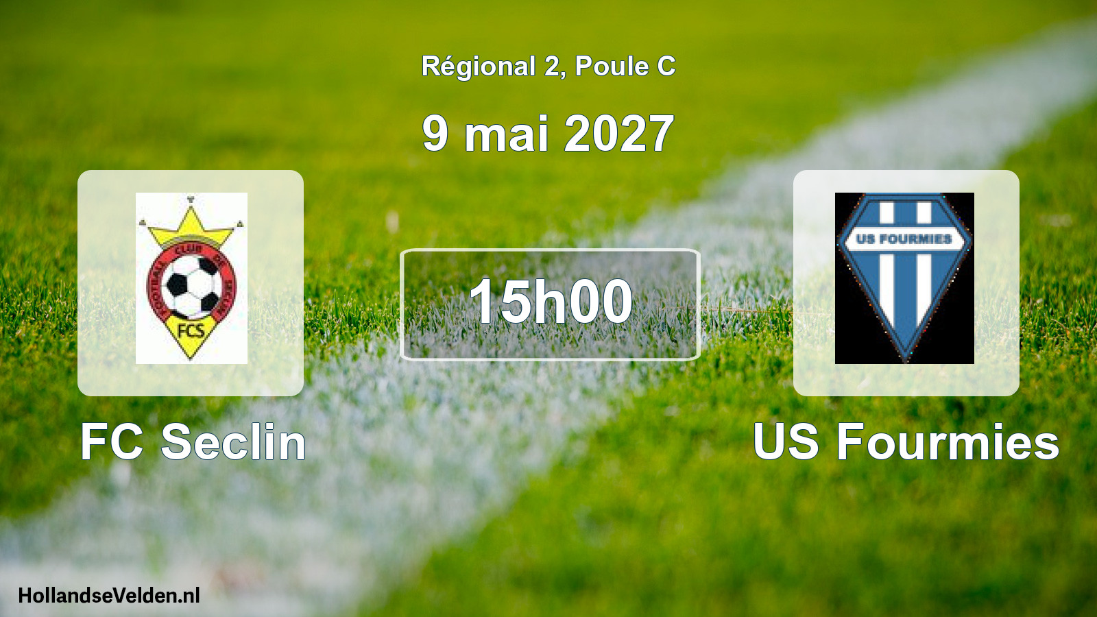 Geplande wedstrijd: FC Seclin - US Fourmies (9 mei 2027)