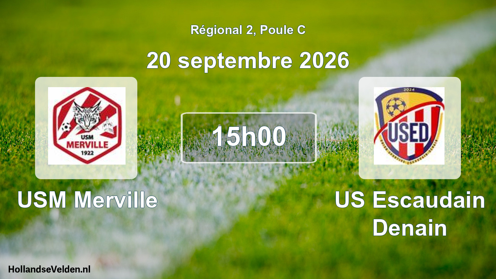 Geplande wedstrijd: USM Merville - US Escaudain Denain (20 september 2026)