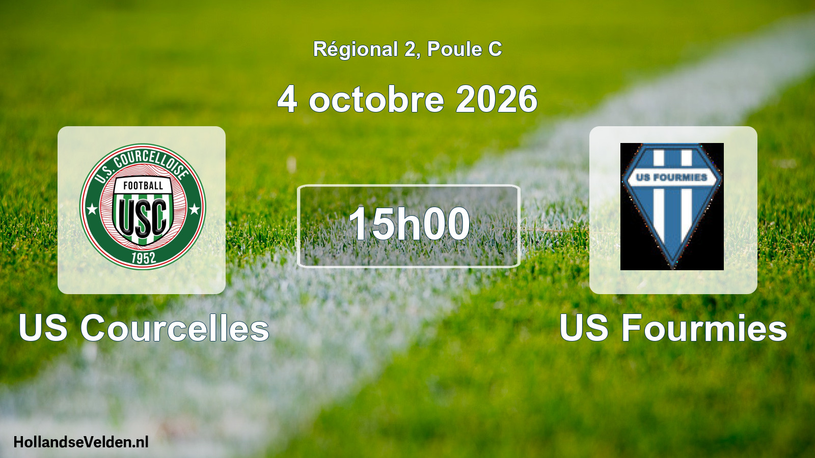Scheduled Match: US Courcelles - US Fourmies (4 October 2026)