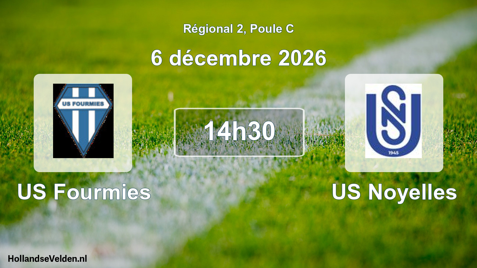 Geplande wedstrijd: US Fourmies - US Noyelles (6 december 2026)