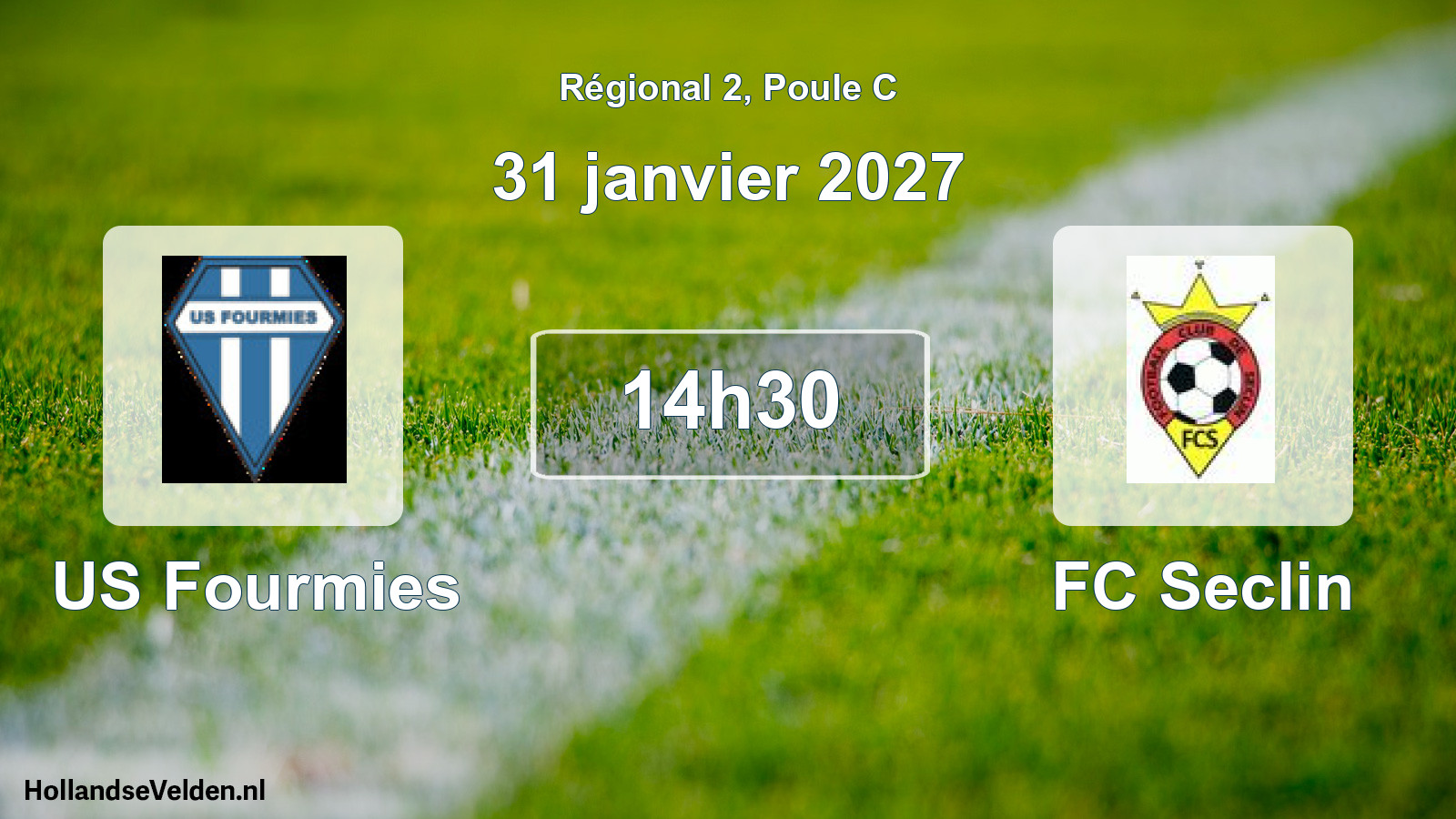 Scheduled Match: US Fourmies - FC Seclin (31 January 2027)