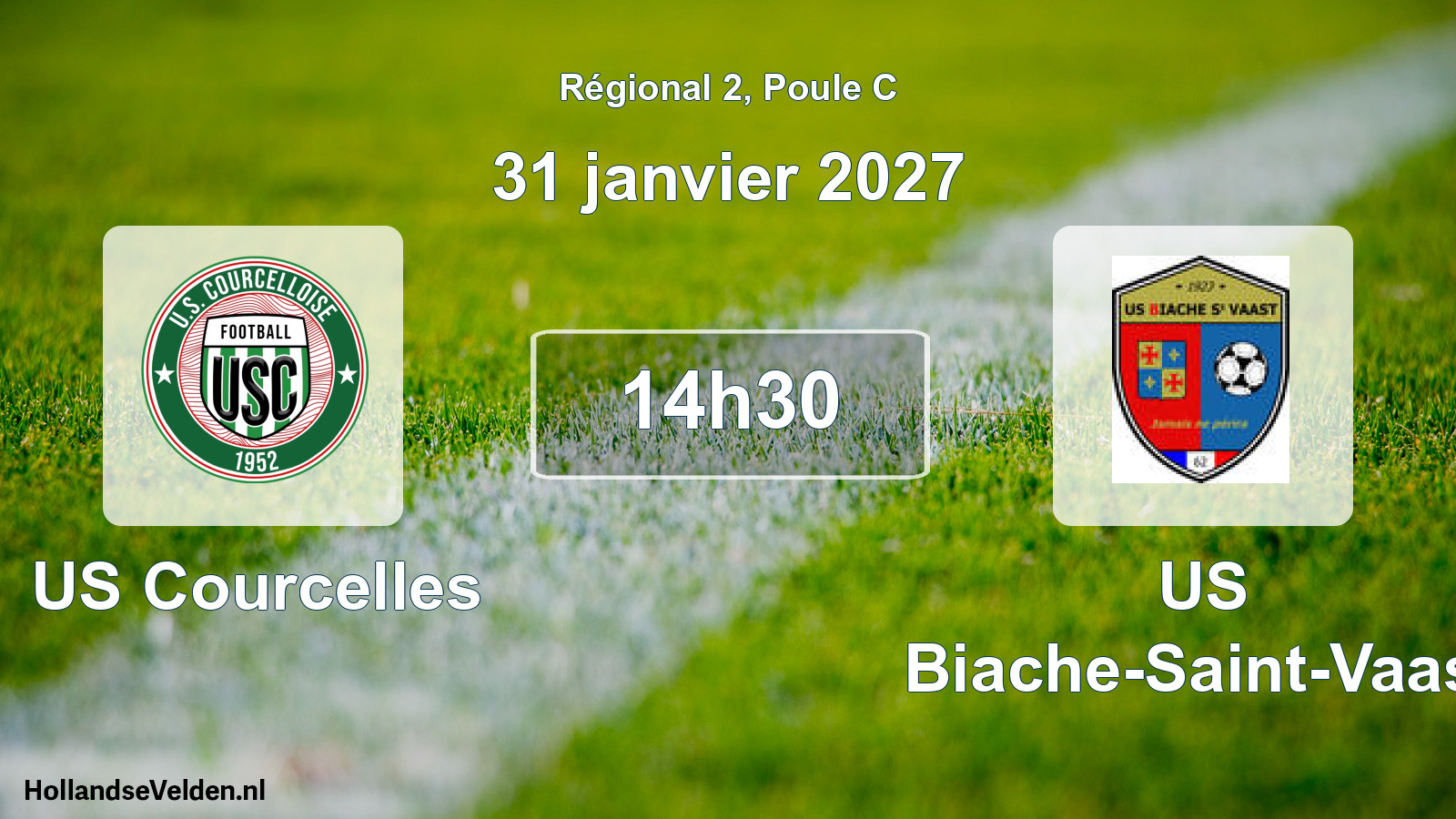 Scheduled Match: US Courcelles - US Biache-Saint-Vaast (31 January 2027)