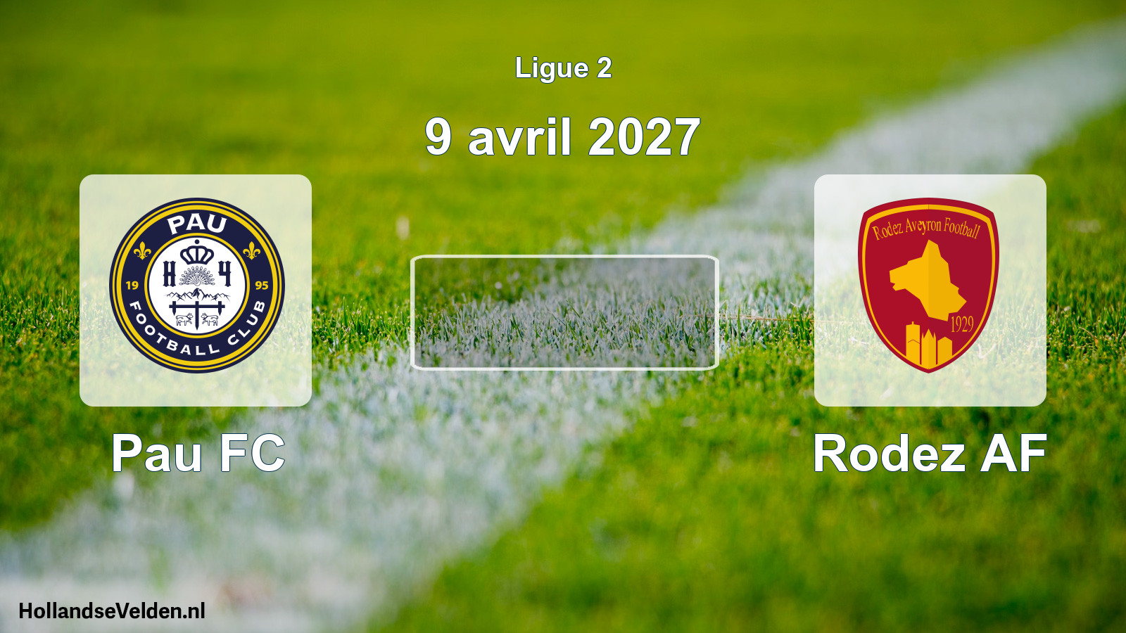 Match programmé: Pau FC - Rodez AF (9 avril 2027)