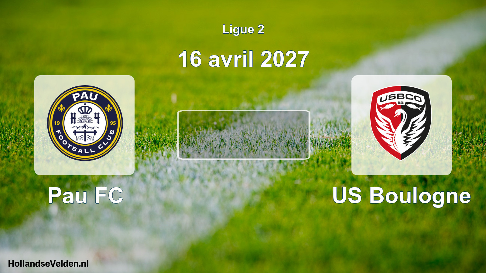 Match programmé: Pau FC - US Boulogne (16 avril 2027)