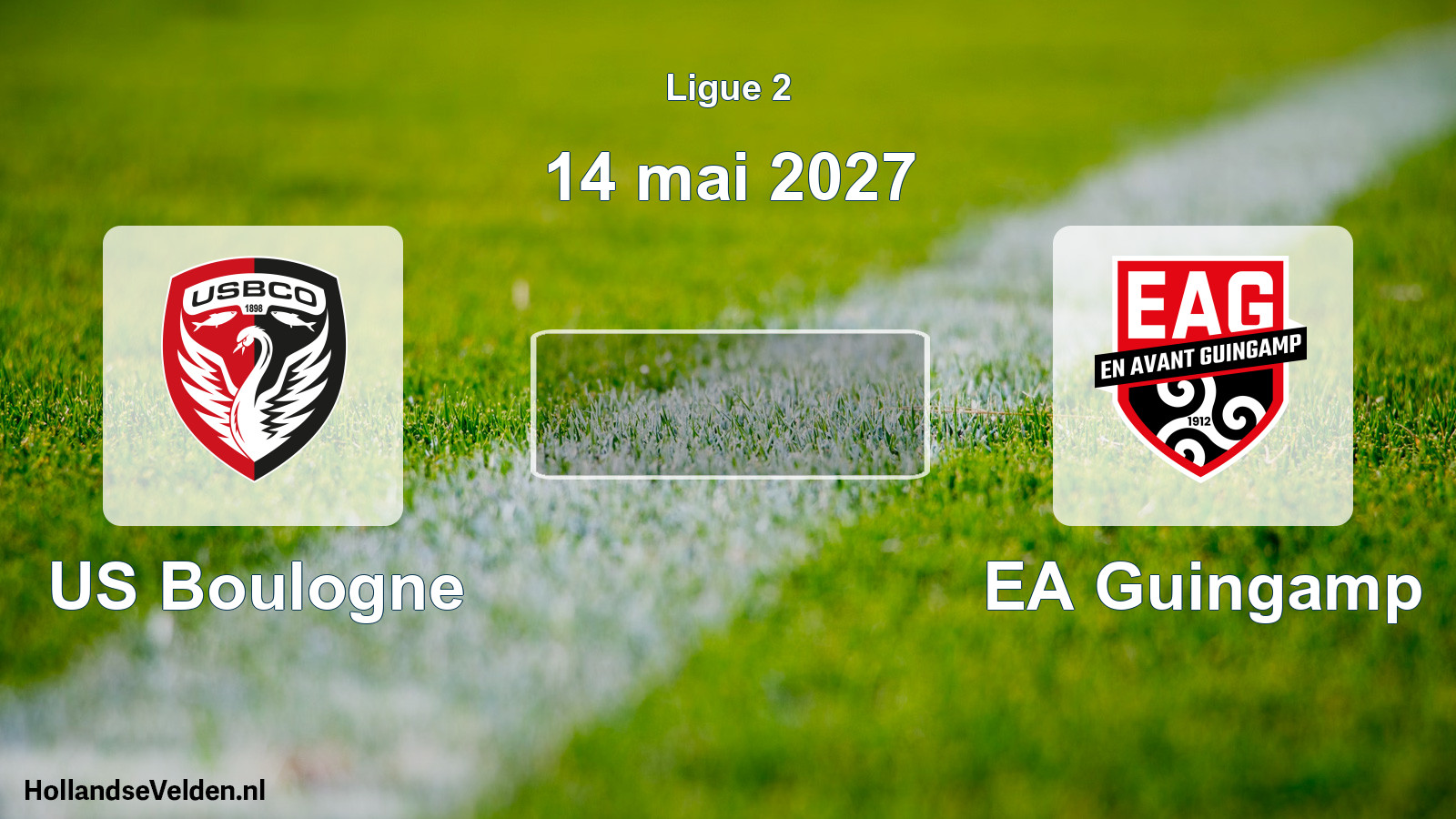 Match programmé: US Boulogne - EA Guingamp (14 mai 2027)