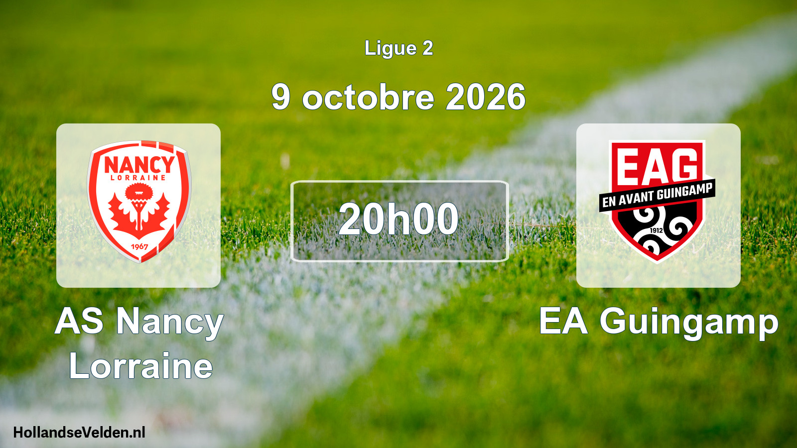 Scheduled Match: AS Nancy Lorraine - EA Guingamp (9 October 2026)