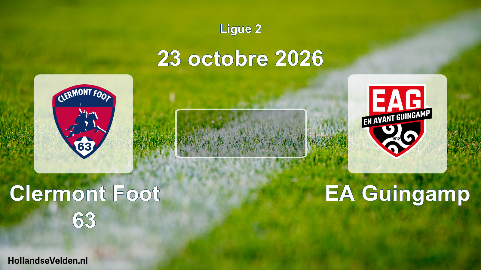 Scheduled Match: Clermont Foot 63 - EA Guingamp (23 October 2026)