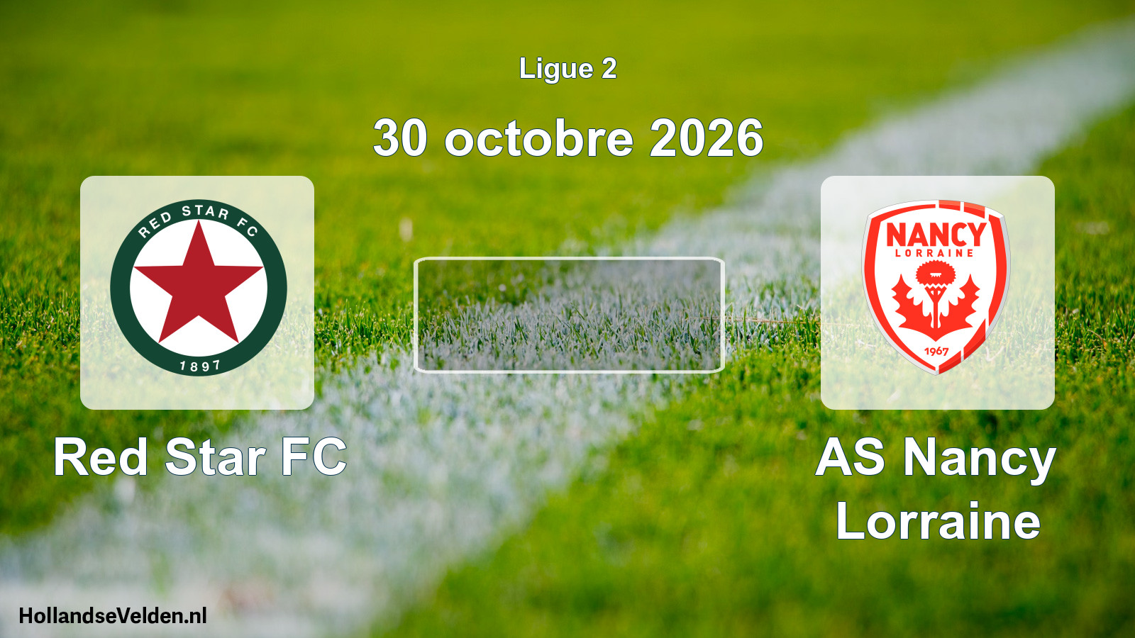 Match programmé: Red Star FC - AS Nancy Lorraine (30 octobre 2026)