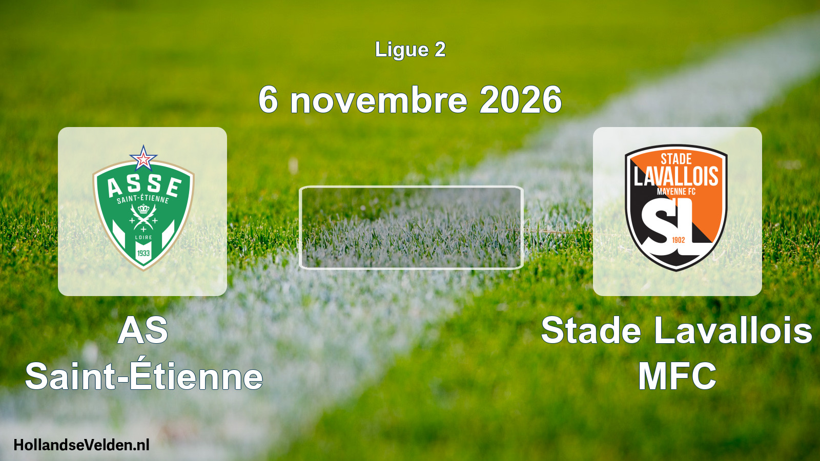 Match programmé: AS Saint-Étienne - Stade Lavallois MFC (6 novembre 2026)