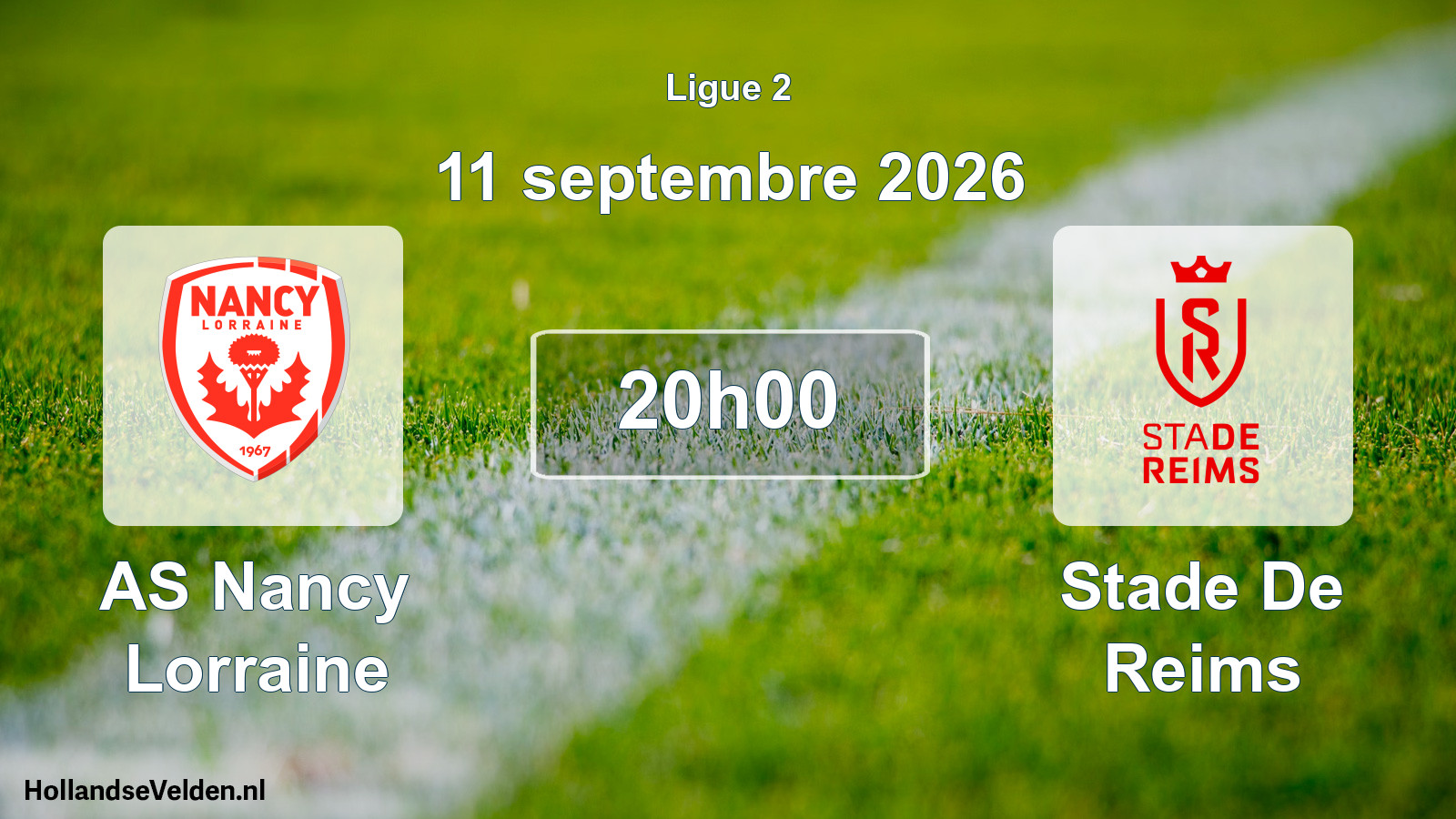 Scheduled Match: AS Nancy Lorraine - Stade De Reims (11 September 2026)