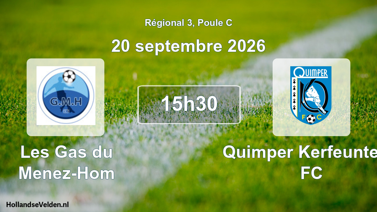 Scheduled Match: Les Gas du Menez-Hom - Quimper Kerfeunteun FC (20 September 2026)