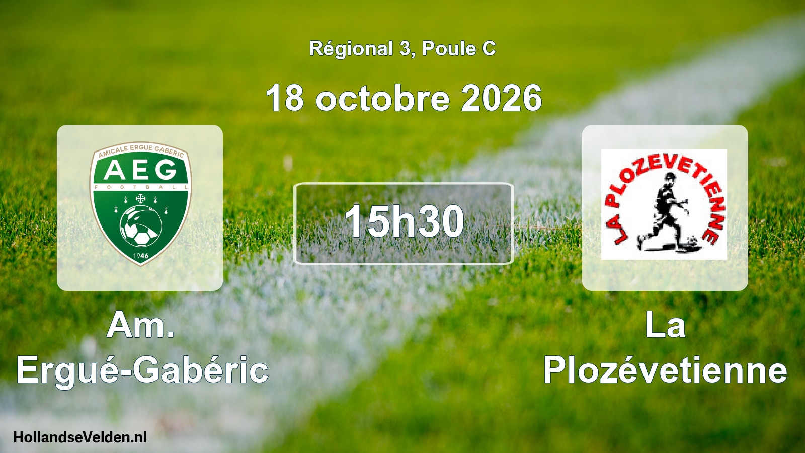 Scheduled Match: Am. Ergué-Gabéric - La Plozévetienne (18 October 2026)