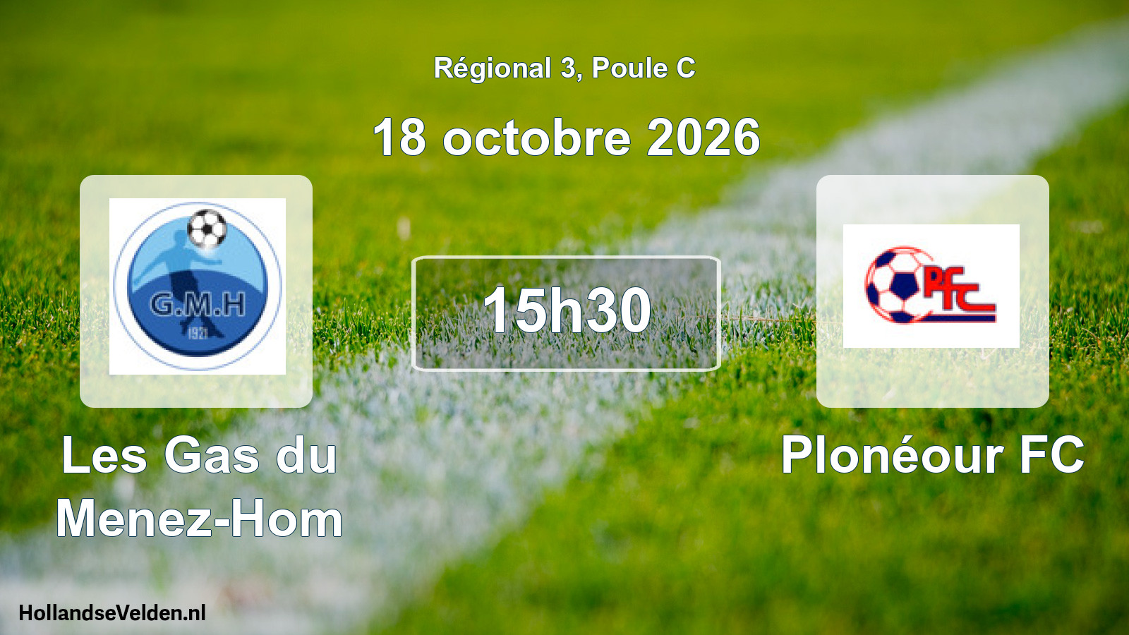 Scheduled Match: Les Gas du Menez-Hom - Plonéour FC (18 October 2026)